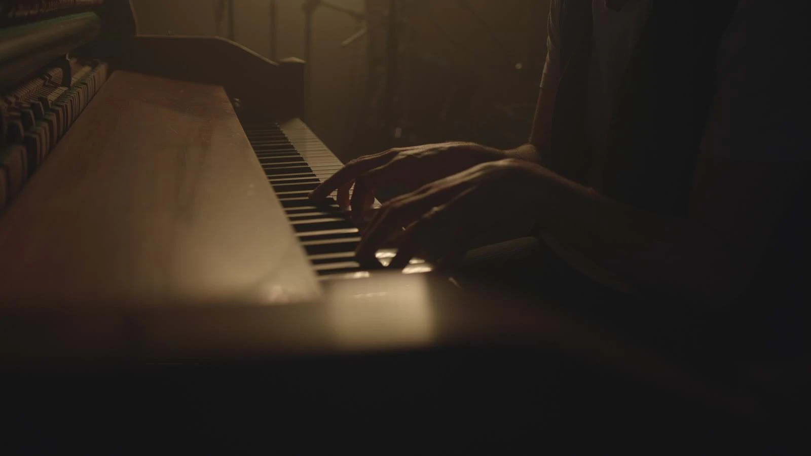 man playing piano