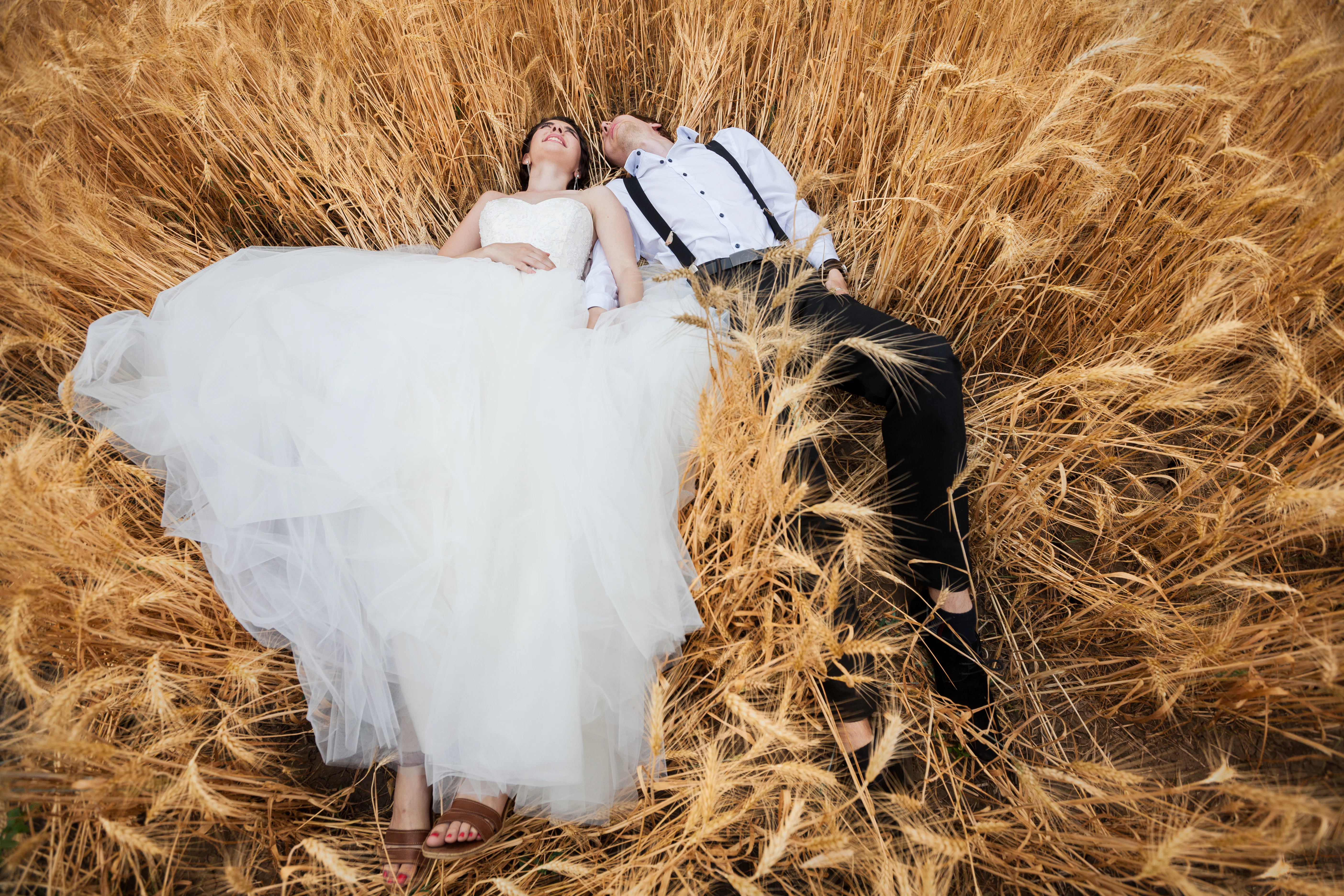 Bride and groom stock image
