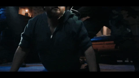 hard lighting video of a man arrested
