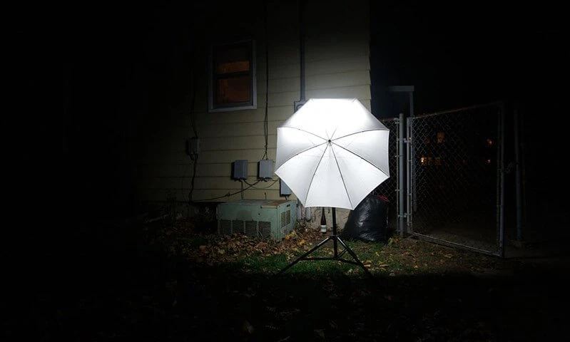 shoot through umbrella
