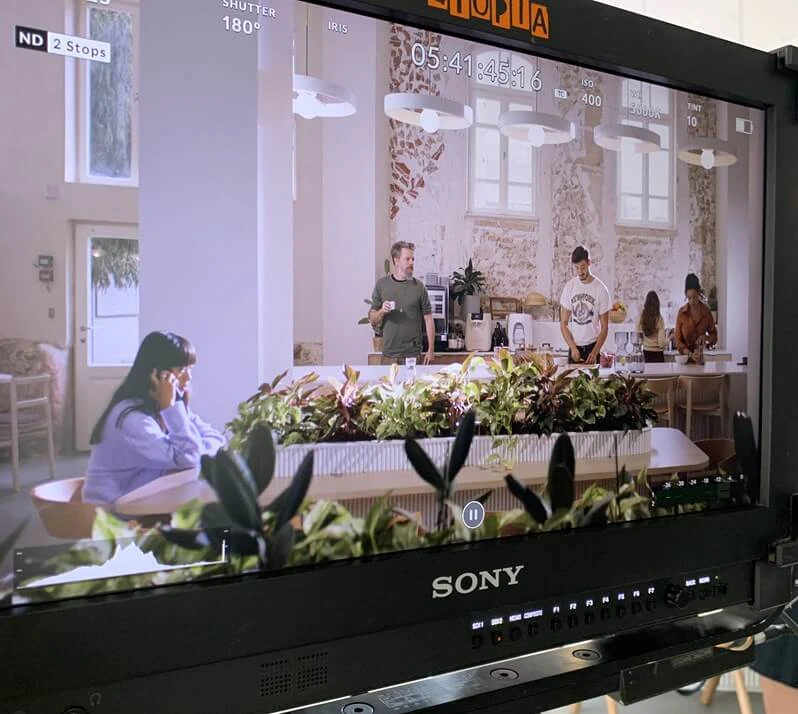 using an external monitor will help you make professional looking videos at home