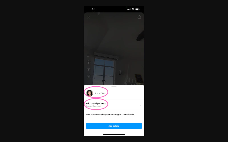 how to go live on ig step 3
