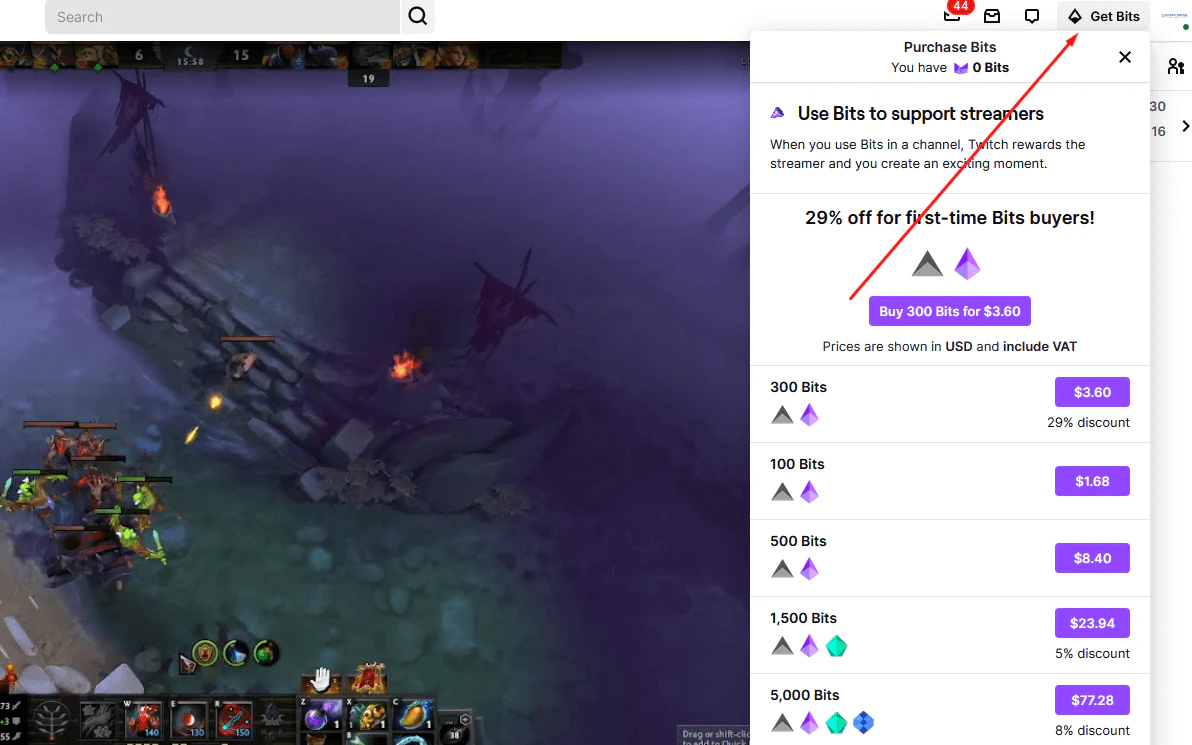 how to make money streaming on twitch - bits