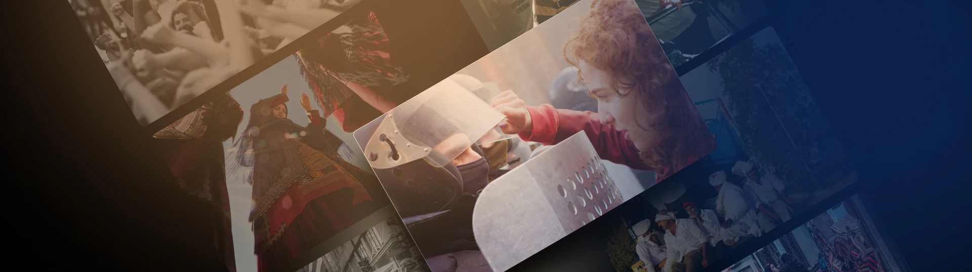Stills from live-action footage