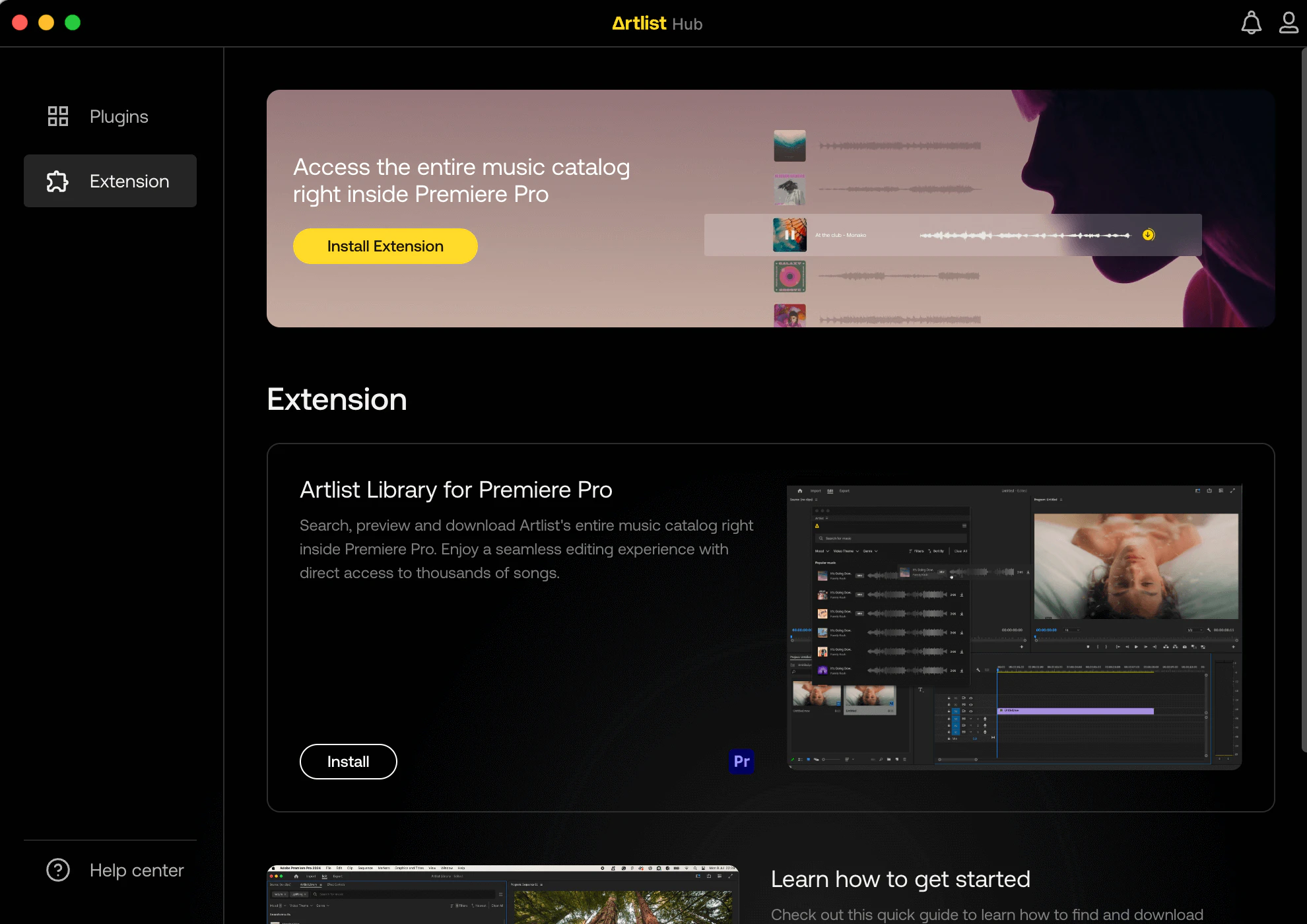 artlist hub installer