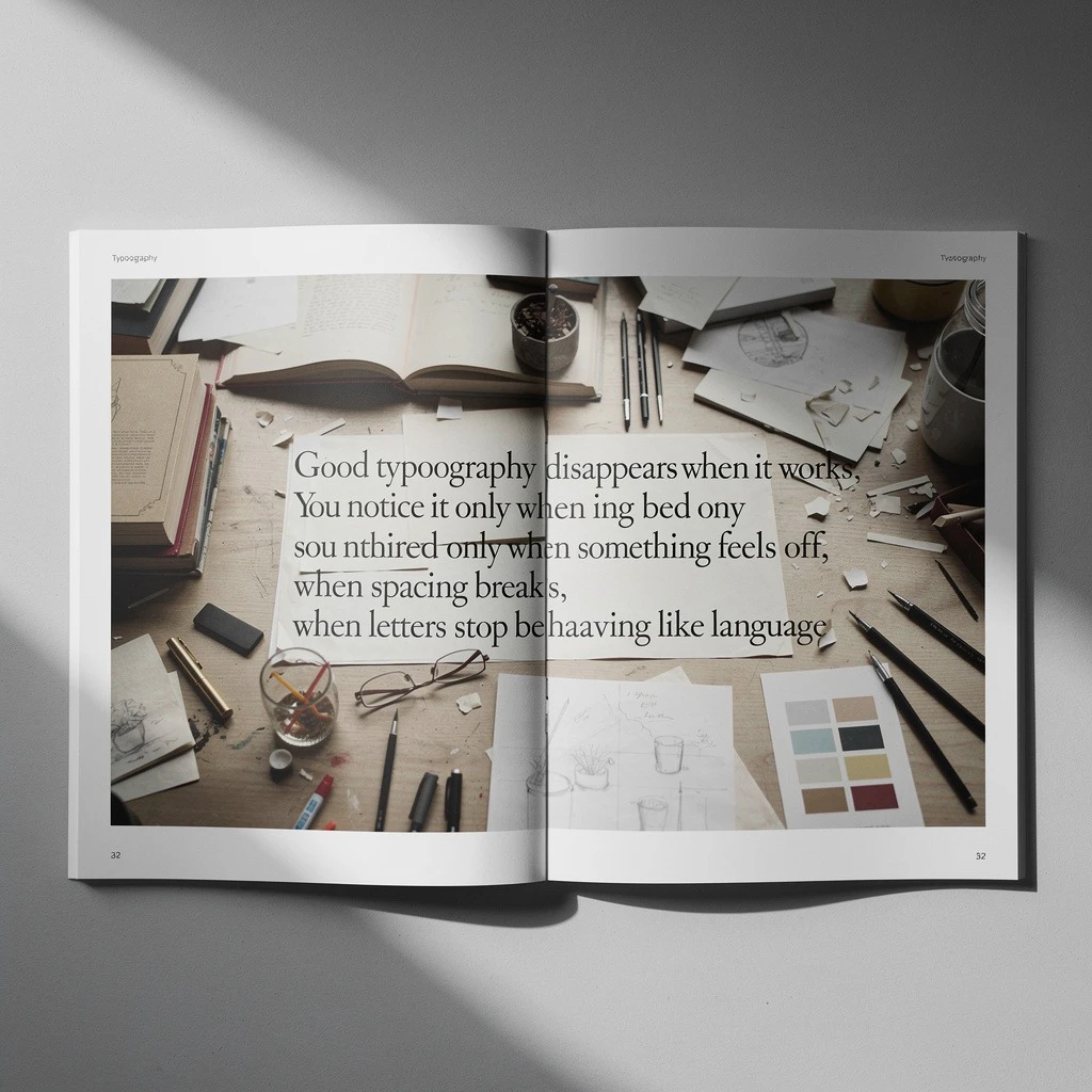 A Flux 2.0 Pro-generated image with inaccurately-rendered text