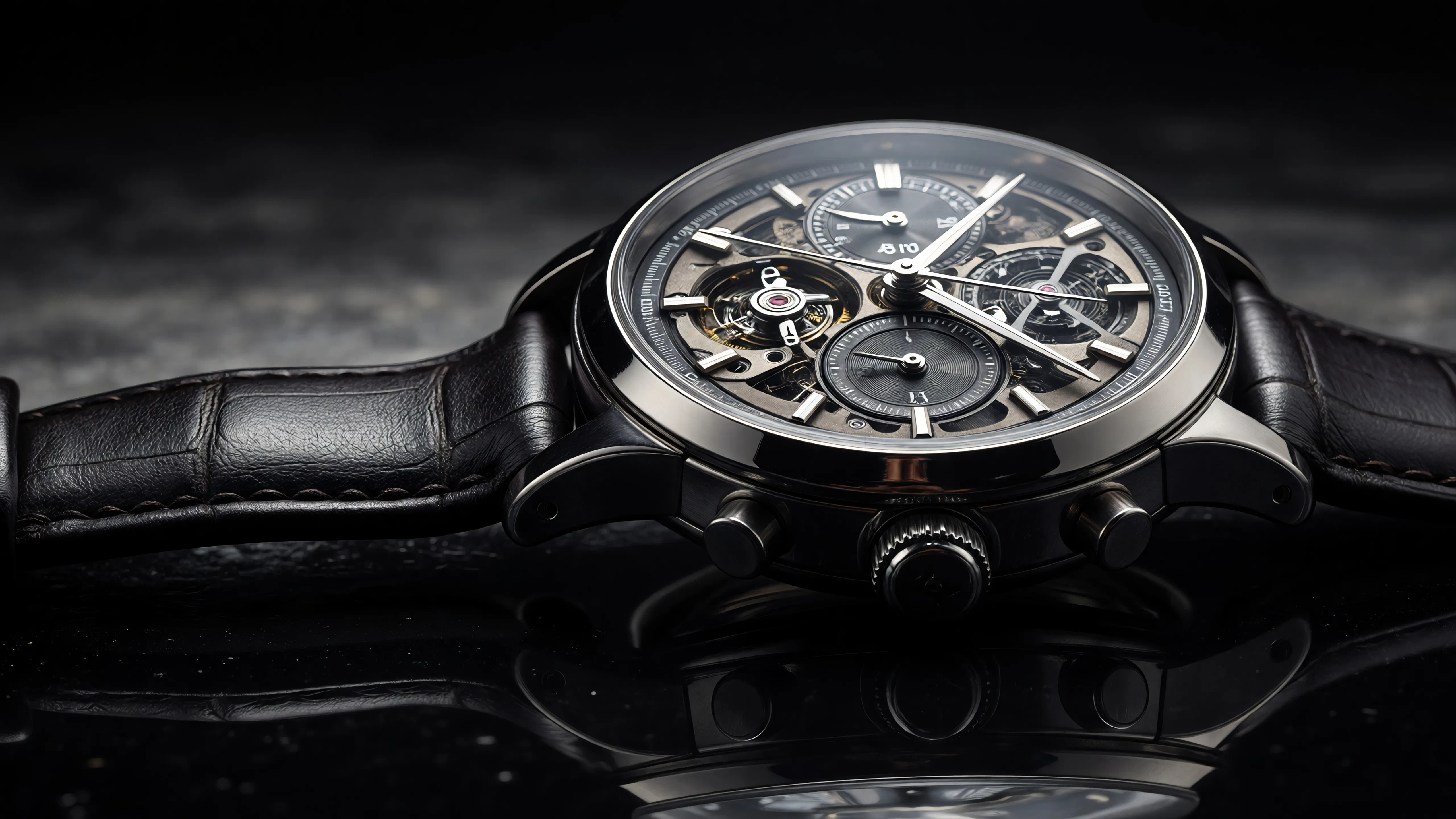 AI generated image of a watch cerated using ImagineArt for a product ad.